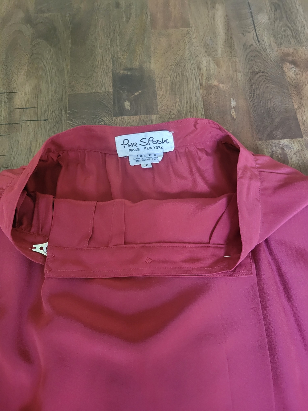 Red Vintage Designer Skirt Set - Picture 15 of 16